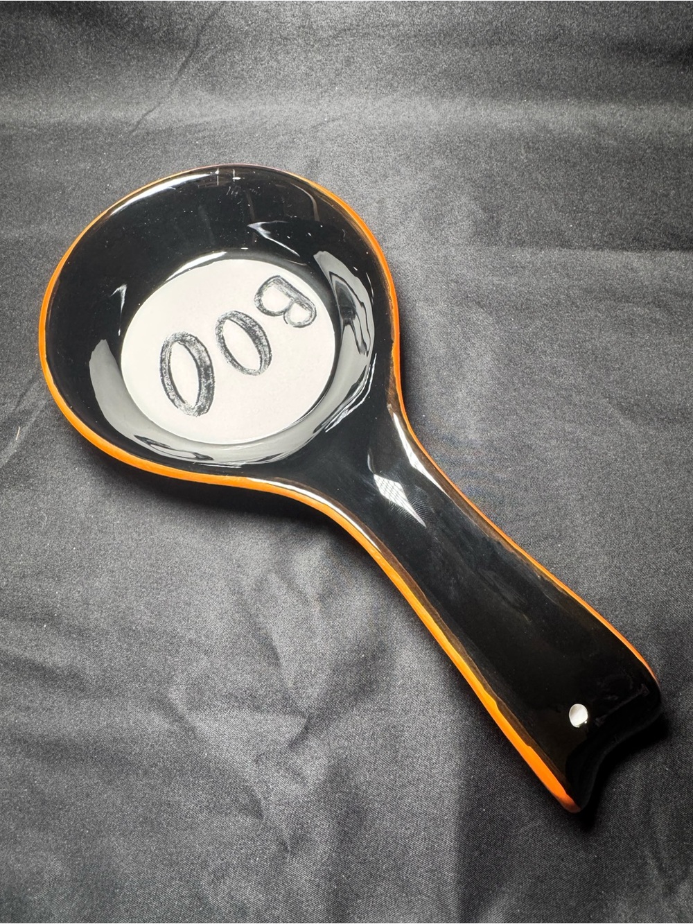 NWOT Potter’s Studio Ceramic Halloween Boo Spoon Rest - Picture 2 of 3